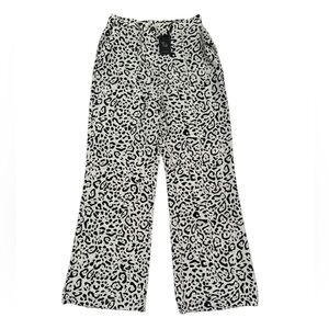 SINCERELY JULES NWT Animal Print Lightweight Pants with Pockets Size Large